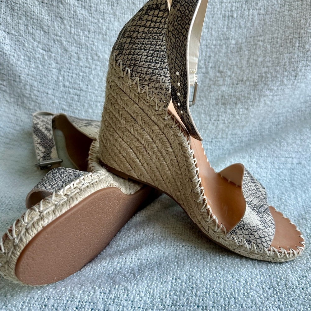 Dolce Vita Snake Print Wedges